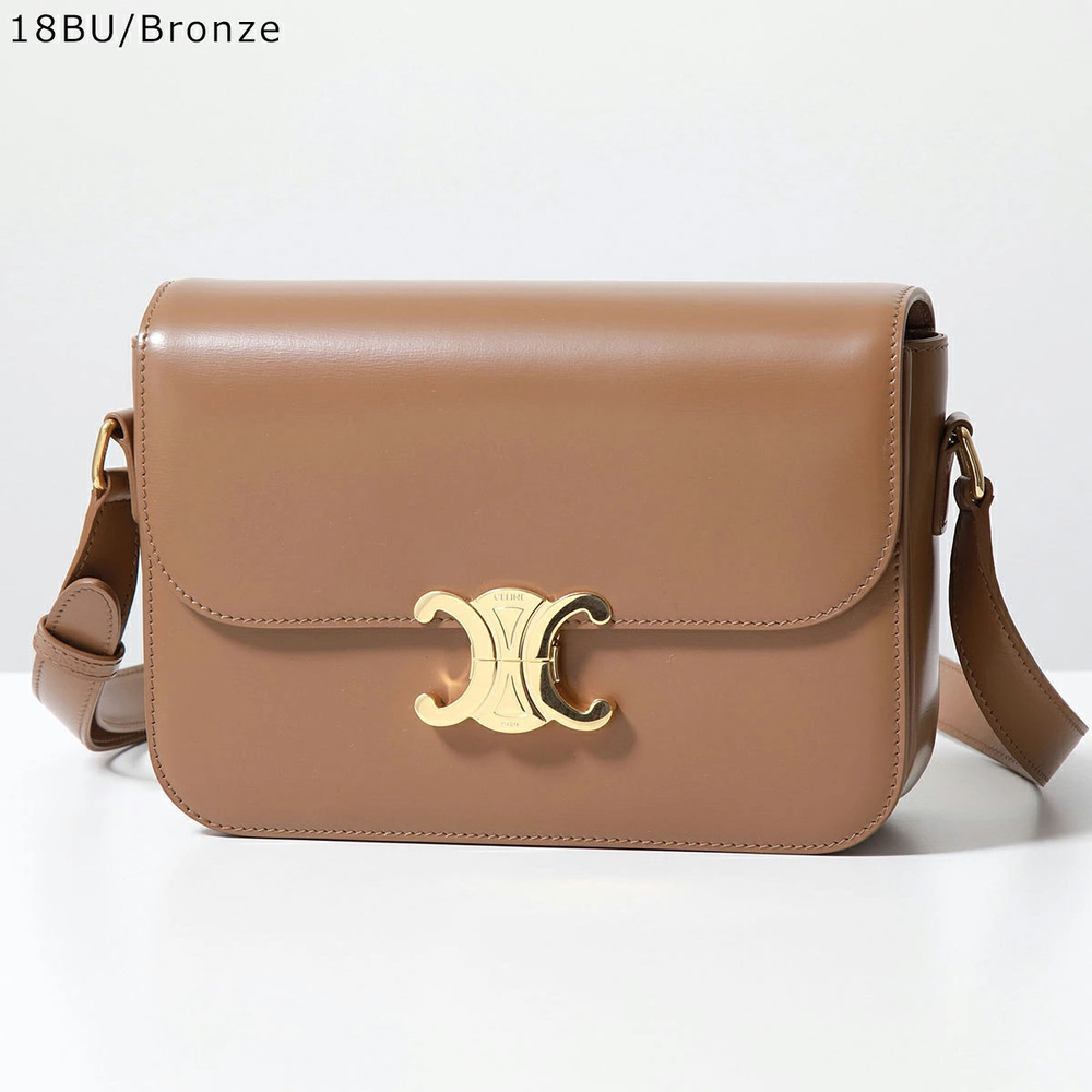 Celine Triomphe Shoulder Bag Leather Pouch Clutch